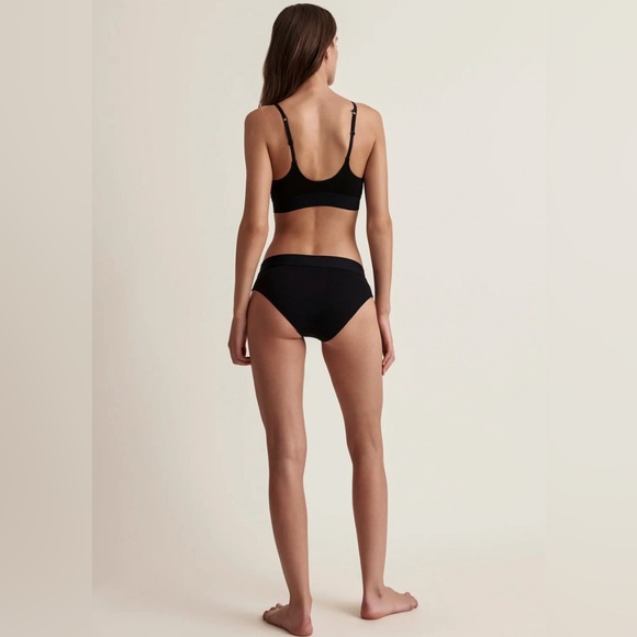 SKIN ORGANIC Blue Hadlee Triangle Bra Matching Set - Picture 2 of 7